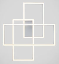 Plafoniera Modern in Metallo e Acrilico Rida Bianco