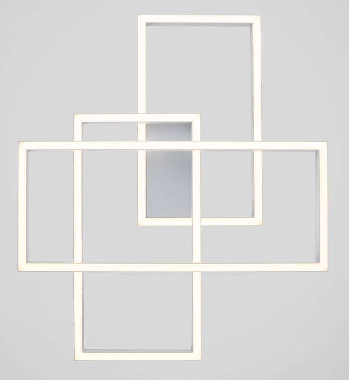 Plafoniera Modern in Metallo e Acrilico Rida Bianco