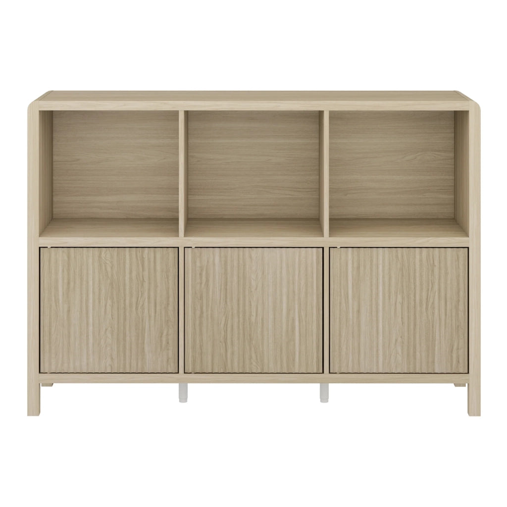 Cassettiera pratico mobile contenitore per ingresso soggiorno camera da letto 76,5 x 110 x 30 cm effetto rovere 03_0009300