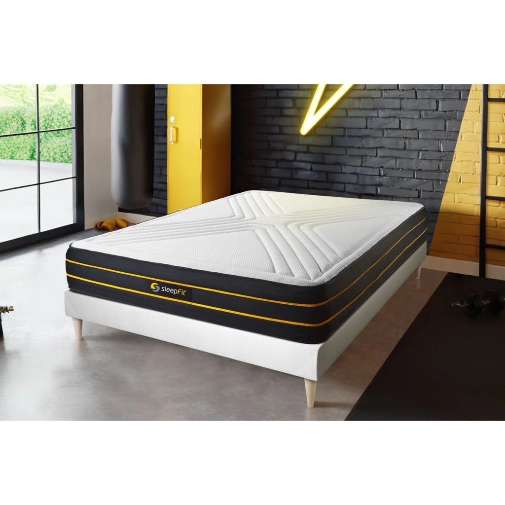 Kit rete e materasso matrimoniale ULTRA 140x190cm - Spessore : 26cm - memory foam e micro-molle insacchettate - Bilanciato