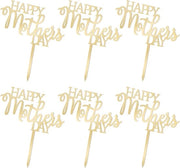 Decorazione per Cupcake in Acrillo a forma di Fiore d'Oro per Festa di Compleanno e Matrimonio