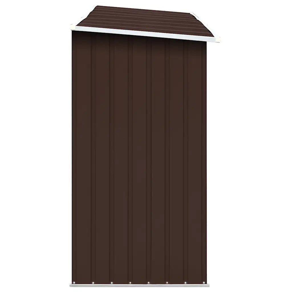 Capannone da Giardino in Acciaio Zincato 330x84x152cm Marrone 47084
