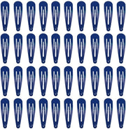 40 set di spille per capelli per bambine, chiusini metallici per capelli per donne (blu scuro) 5 cm