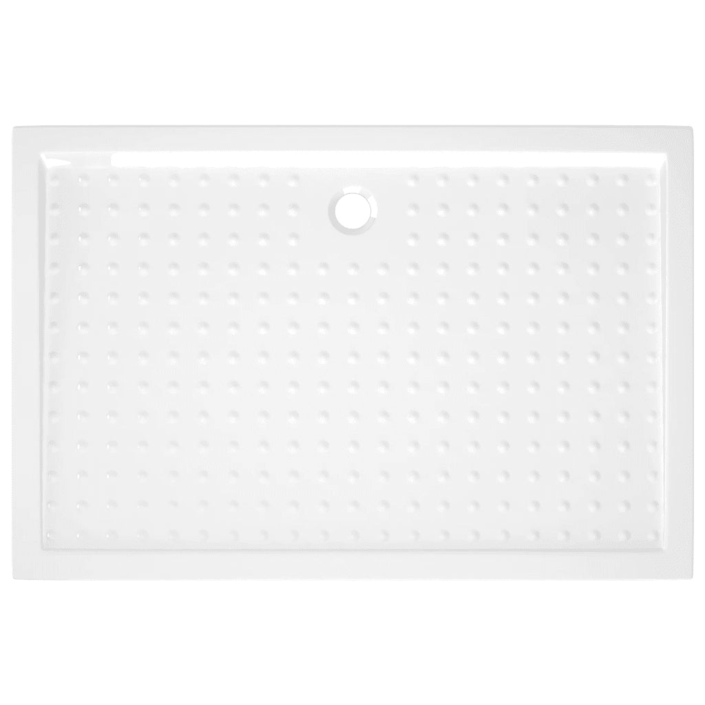 Piatto Doccia con Superficie Puntinata Bianco 80x120x4cm ABS 148901