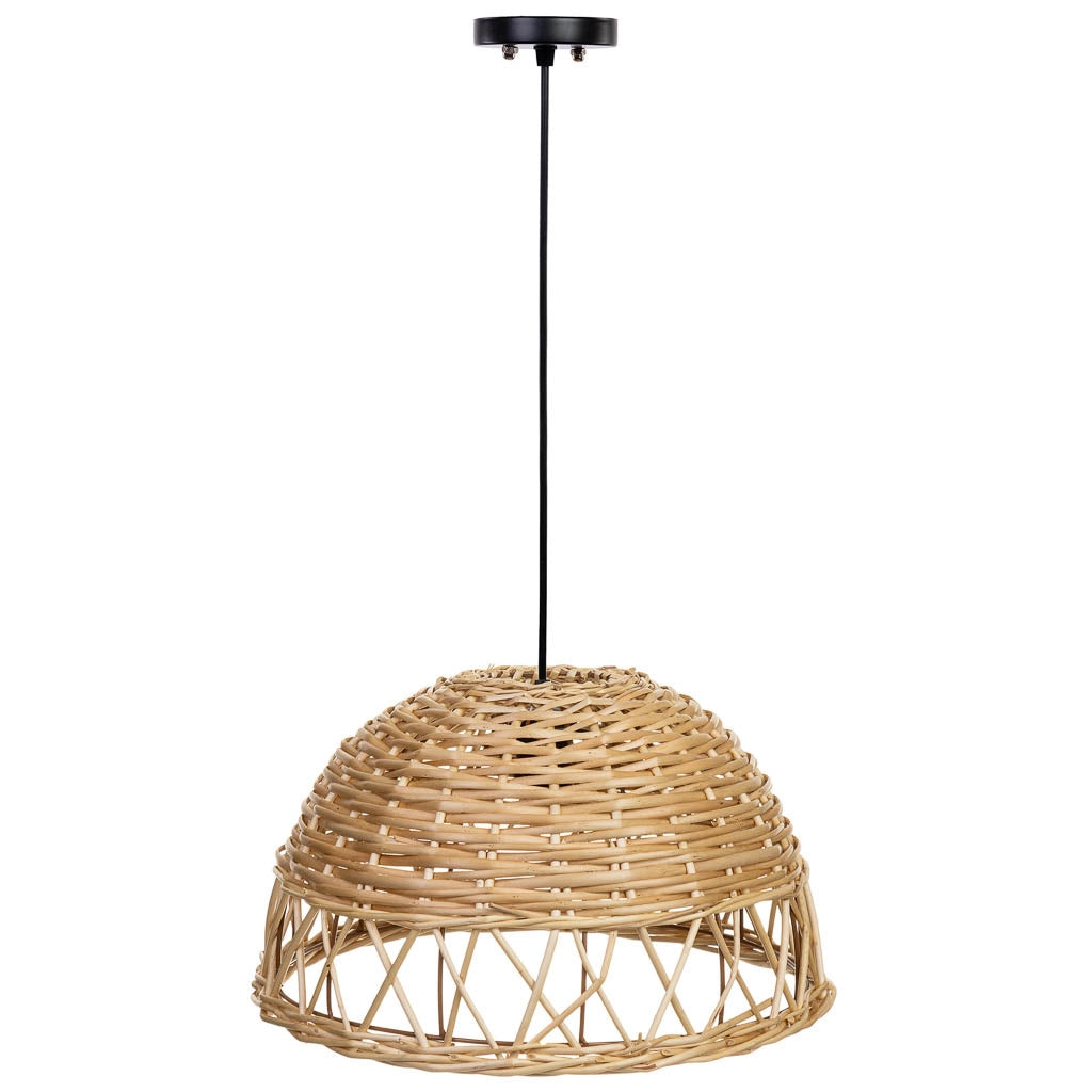 Lampada da soffitto in vimini D40x23h cm