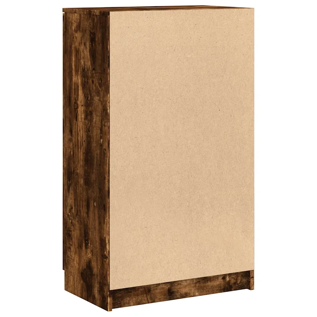 Scarpiera | Mobile per scarpe Rovere Fumo 59x35x100 cm in Legno Multistrato