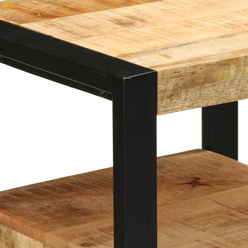 vidaXL Set di mobili per il bagno 2 pcs Legno di mango solido e grezzo