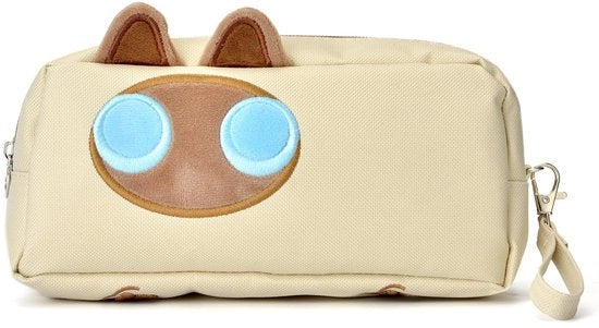 Etui con Grande Capacità, 3D Design, Penna e Accessori per Ufficio, Università, Scuola, Regalo per Ragazze (Cuoio Miele)