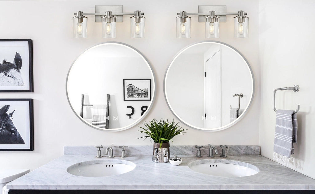Specchio Led 50cm Mmj Brush Silver