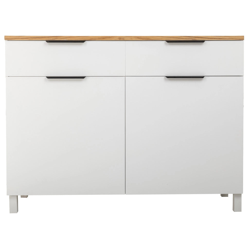 Credenza in legno con 2 cassetti e 2 ante 120x40x76h cm