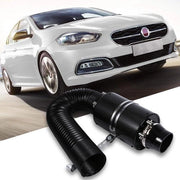 Set di filtri sportivi da 3 pollici - Airbox dinamico in carbonio - universale - 33 x 13 cm nero.