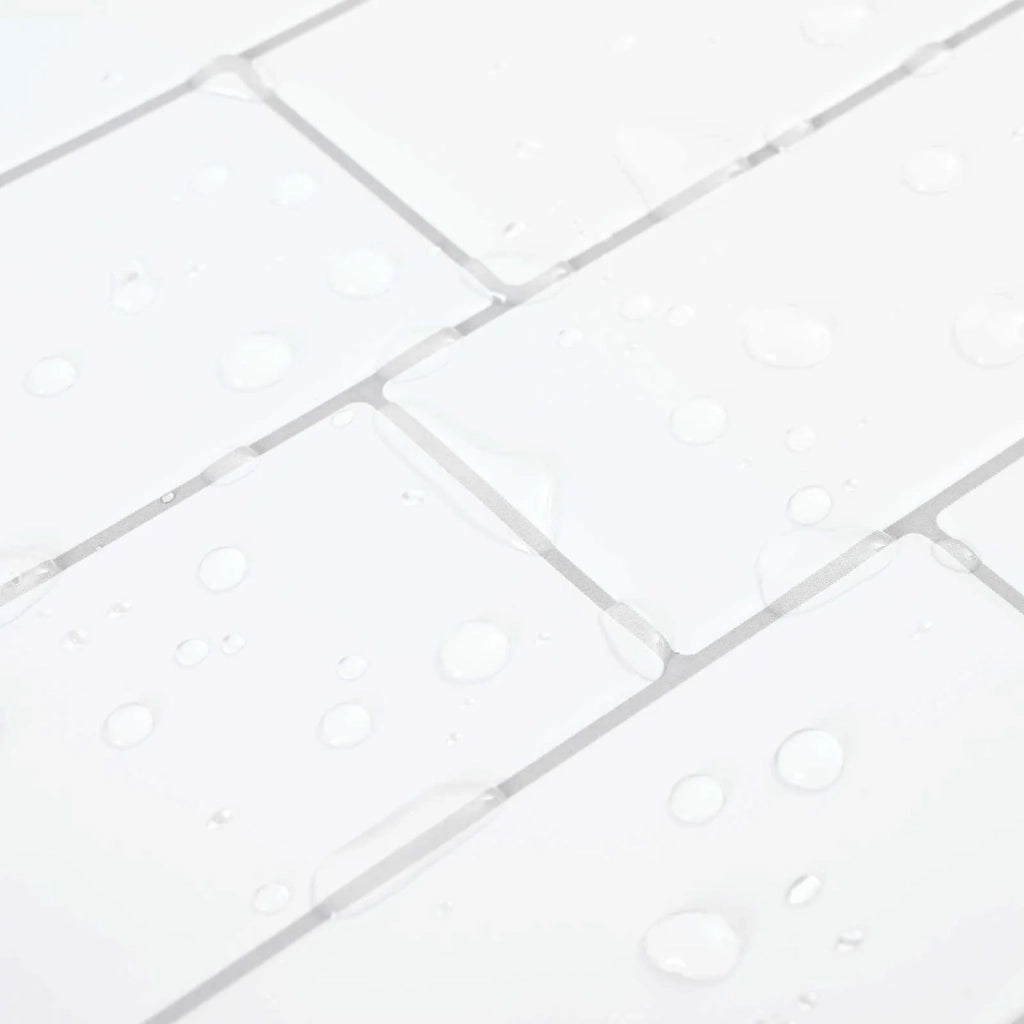 Piastrella subway 20 pz Bianco e Grigio 29 x 21 cm CFW4088697