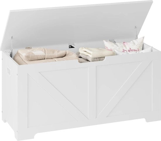 Cassetto di Deposito per Bambini - Banca di Deposito 100x47x40cm - Scatola di Deposito 76L - Cassetto per Coperte & Scatola per la Camera da Bambino - Scatola di Deposito per Bambini - Camera da Bambino - Bianco