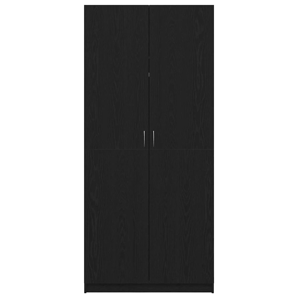 Guardaroba Rovere Nero 90 x 52 x 200 cm Legno multistrato
