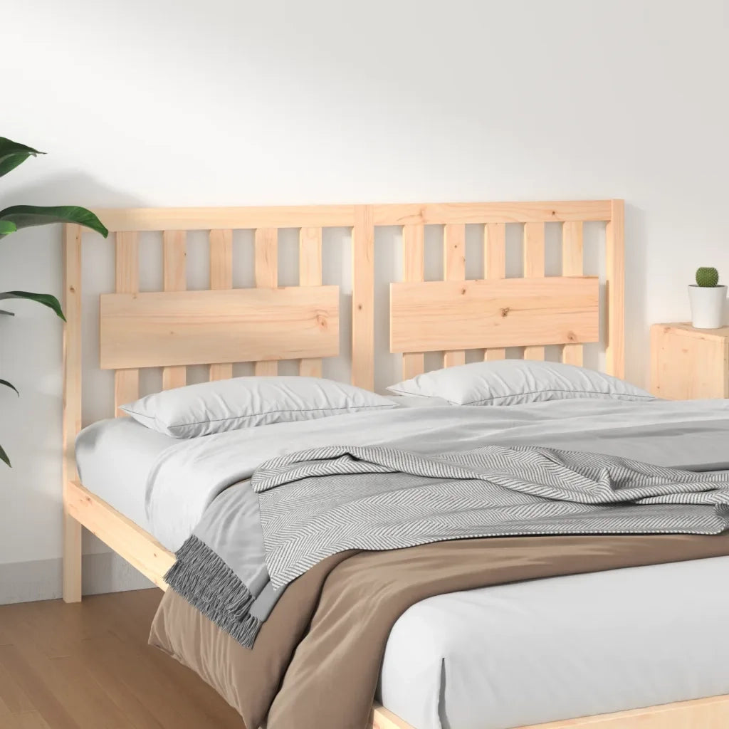 Testiera per Letto-Testata-Testiera Decorativa 155,5x4x100 cm in Legno Massello di Pino 715123