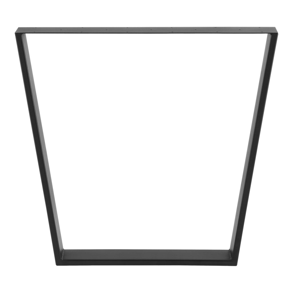 Set di 2 Gambe Trapezoidali per 'Mobili Fai da Te' - Nero Opaco [en.casa]