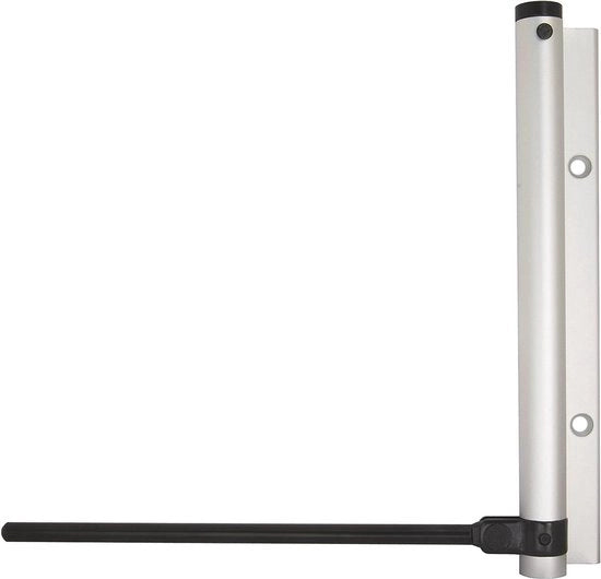 Slittura porta con braccio di sterzatura 40 kg argento 

Modello MB - Resistenza all'allentamento della slittura porta elevata