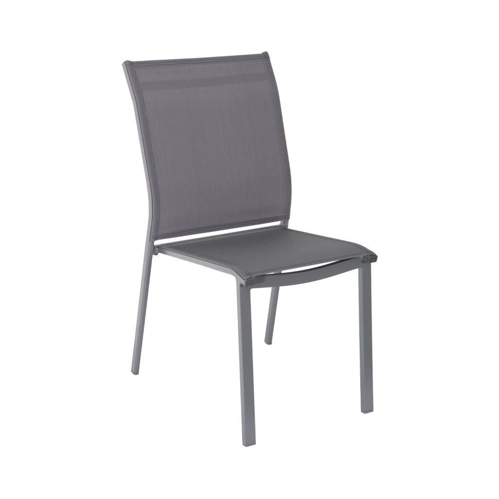 Set tavolo da giardino in legno di hevea e alluminio con 8 sedie,