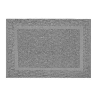 Tappeto scendi doccia 100% cotone colore grigio 45x65 cm
