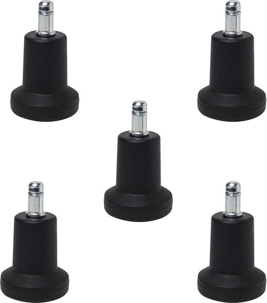 Accessori per sedile - Gomme per sedile - Protezioni ruote - 5 pezzi - Nero - Gomme per sedile - piedini per sedile - Gomme sostitutive per sedile - piedini per sedile - Piedini fissa - ruote di sostegno per fissaggio del sedile