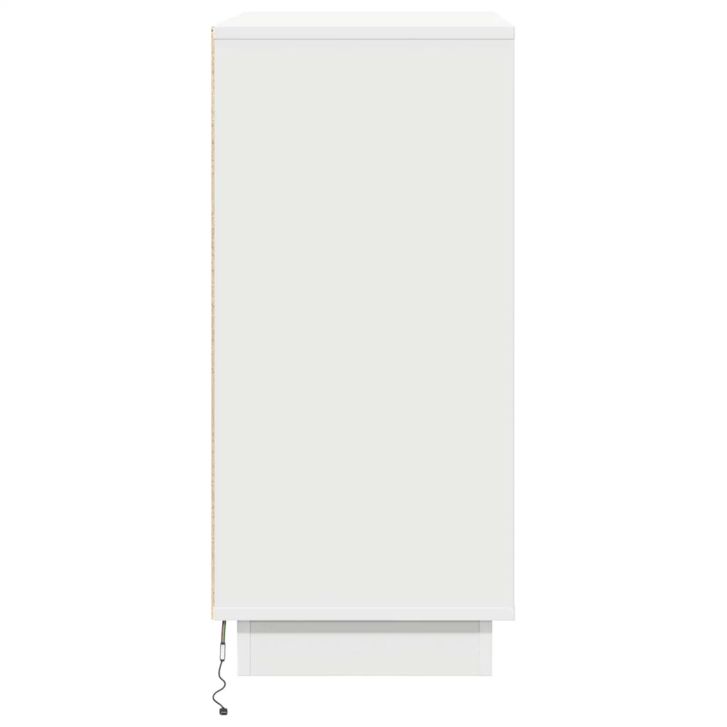 Credenza | Madia LED per Bianco 71 x 34,5 x 75 cm Legno multistrato