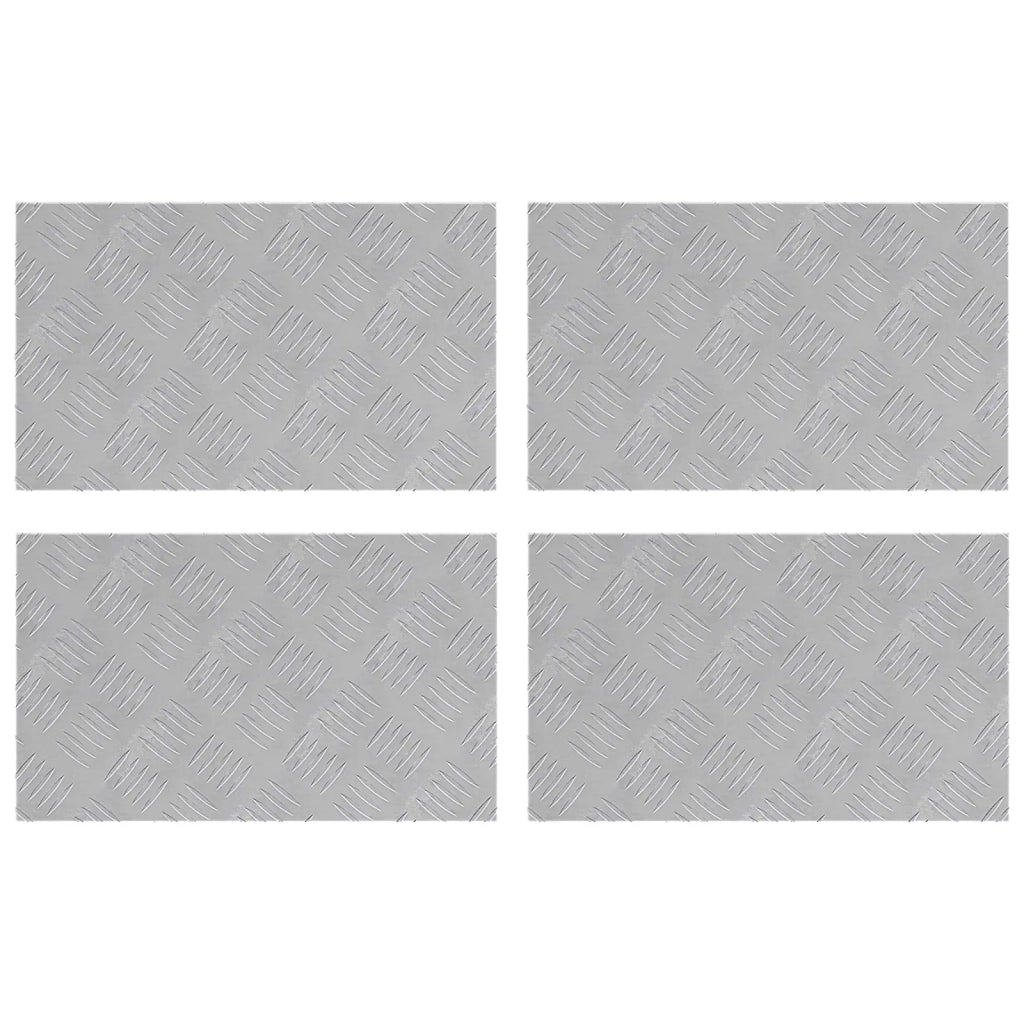 Gradini per Scale 4 pcs Argento 50 x 30 cm Alluminio 4104294