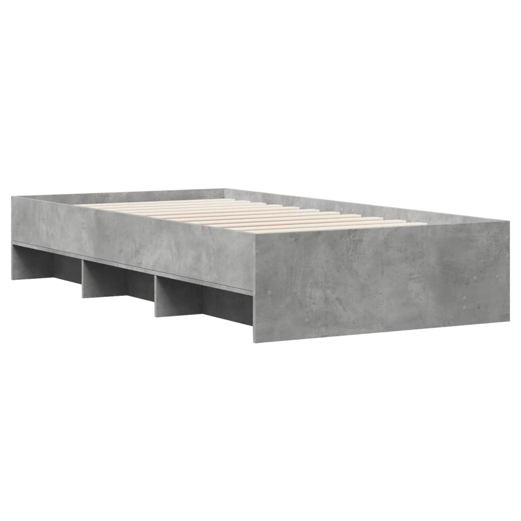 Struttura del letto con lo scaffale Sonoma grigio 80 x 200 cm 3429673