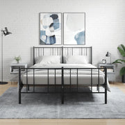 Comodini 2pz-Set di 2 Tavolino da notte Grigio Cemento 40x35x50 cm in Legno Multistrato 348467