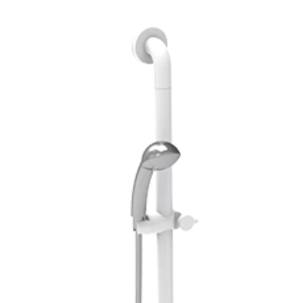Saliscendi doccia verticale 120 cm bianco - Serie - Nylon