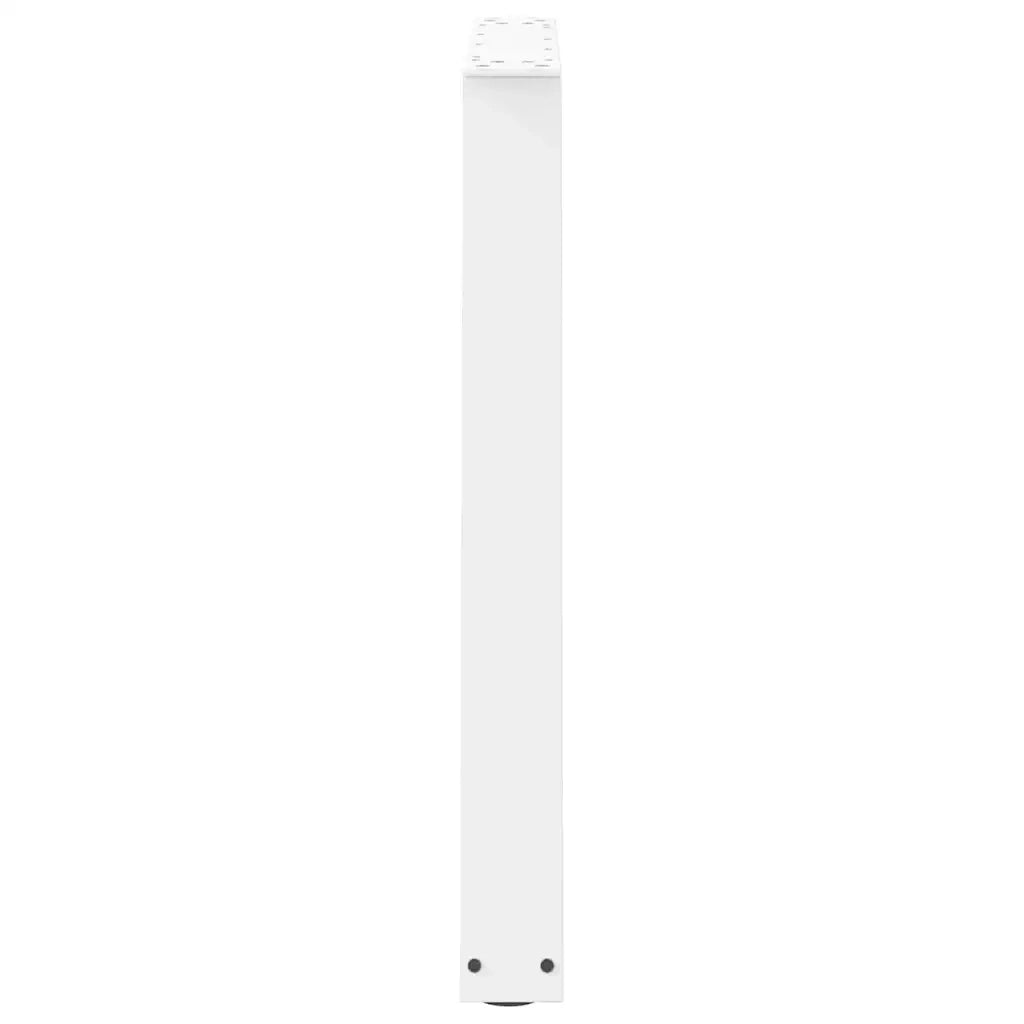 Gambe per tavolo da pranzo a forma di V 2 pz | Piede del tavolo bianche 70x(72-73,3) cm in acciaio
