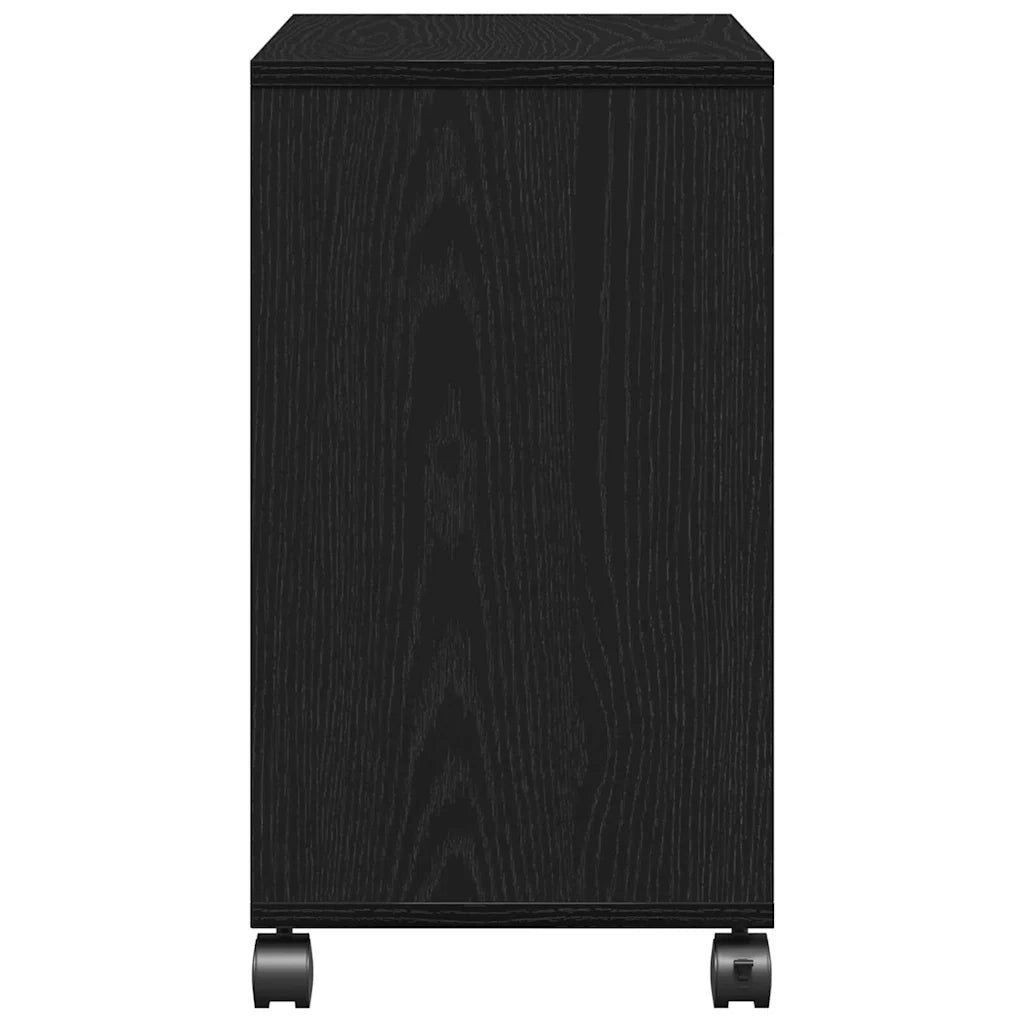 Tavolo da Finestra con lo scaffale Rovere nero 50 x 30 x 55 cm 869146