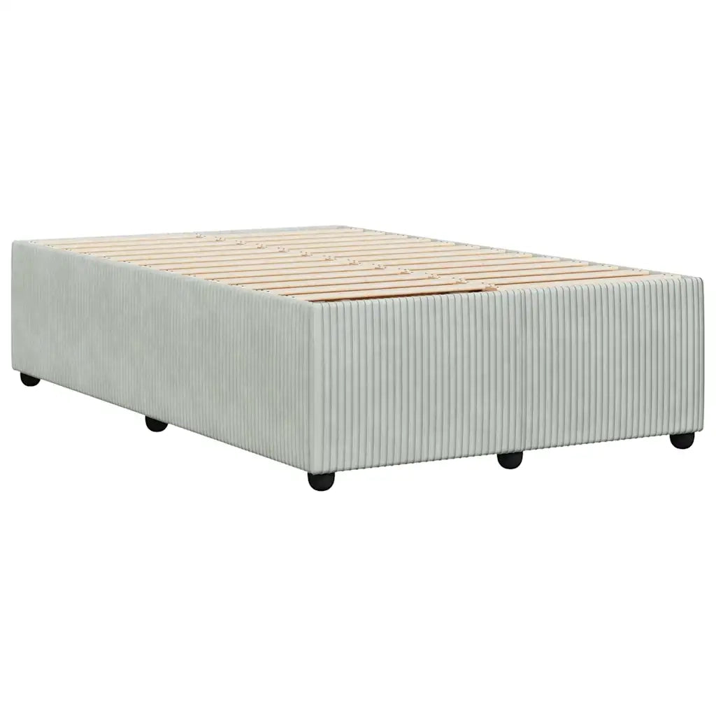 Giroletto senza Materasso Grigio Chiaro 120x200 cm Velluto 3285000