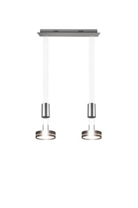 Faretto da Interno a led in Alluminio Nickel Opaco