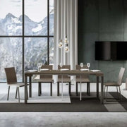 Consolle allungabile 90x40/196 cm Everyday Small tortora gambe antracite