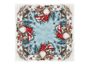 Tovaglia Centrotavola Centrino Tavolo Fantasie Natalizie Cinigliato Piazzato Made Italy - 90x90 - Elfo Fungo