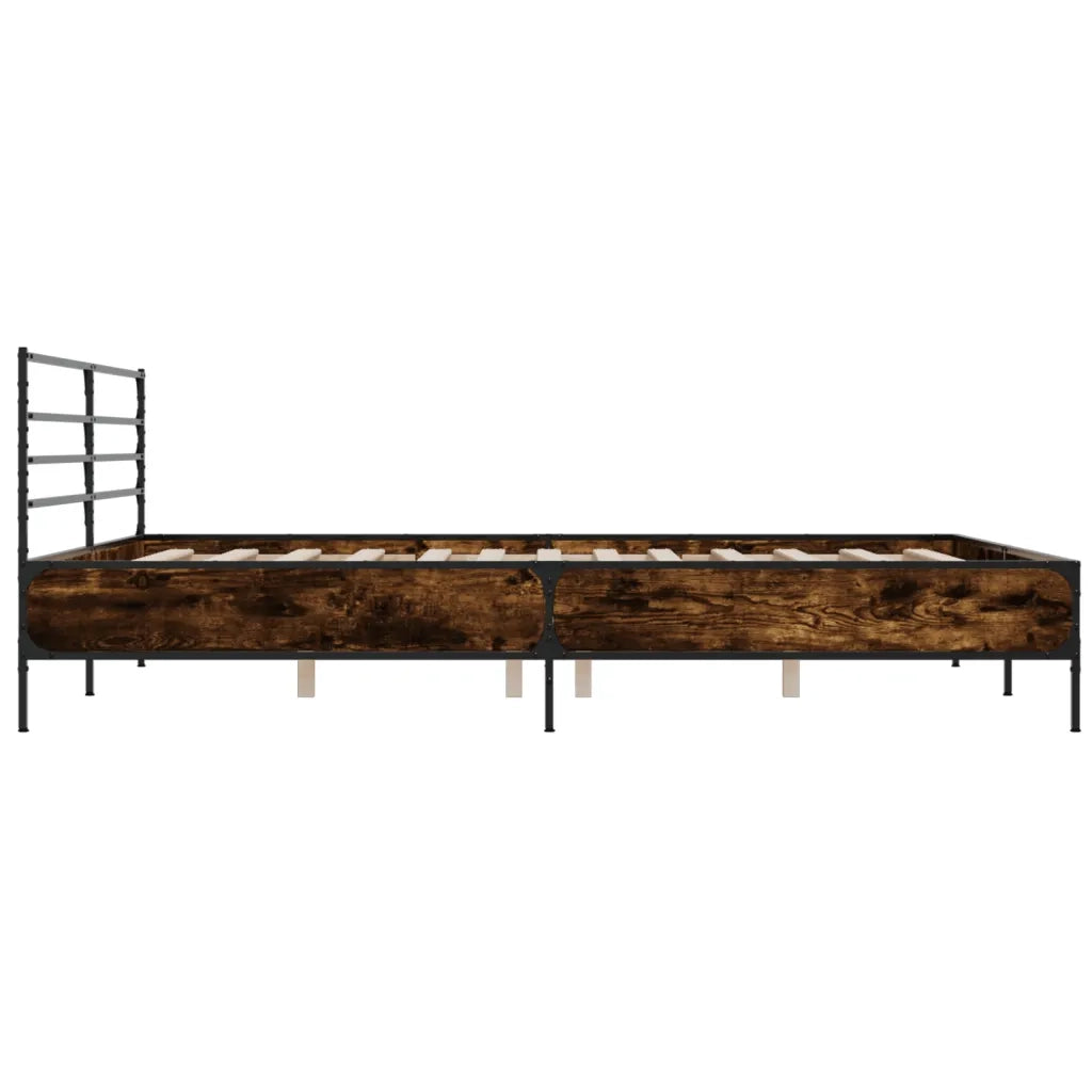 Giroletto Rovere Fumo 200x200 cm in Legno Multistrato e Metallo
