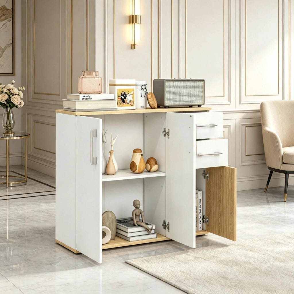 Credenza versatile, mobile contenitore salvaspazio, semplice cassettiera, mobile robusto (solo con mobile contenitore)