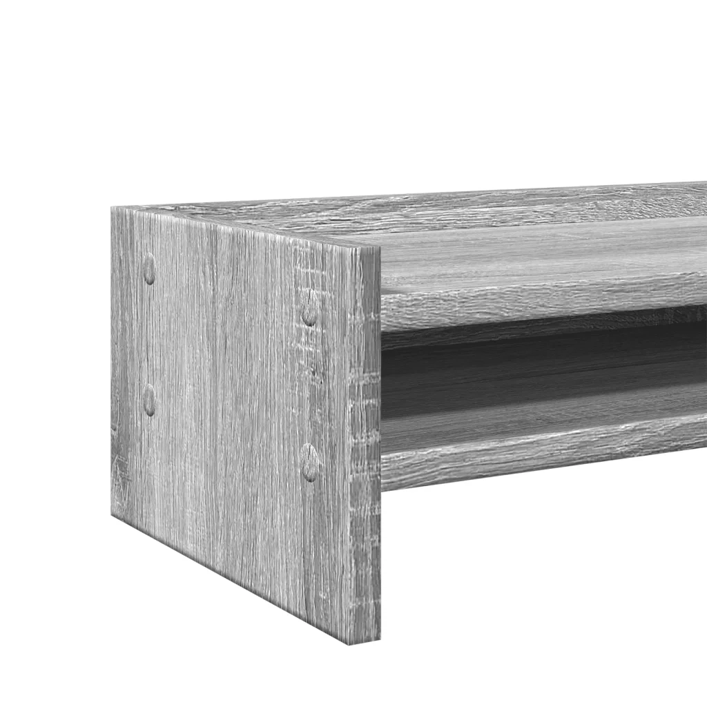 vidaXL Supporto per Monitor Grigio Sonoma 42x24x16 cm in Truciolato