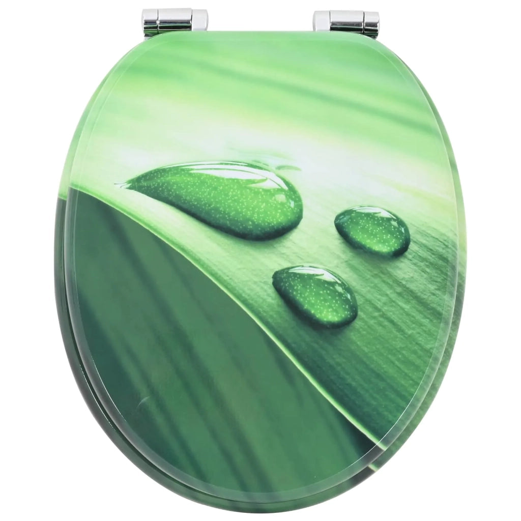 Sedile per toilette con chiusura morbida Goccia verde CFW6356403