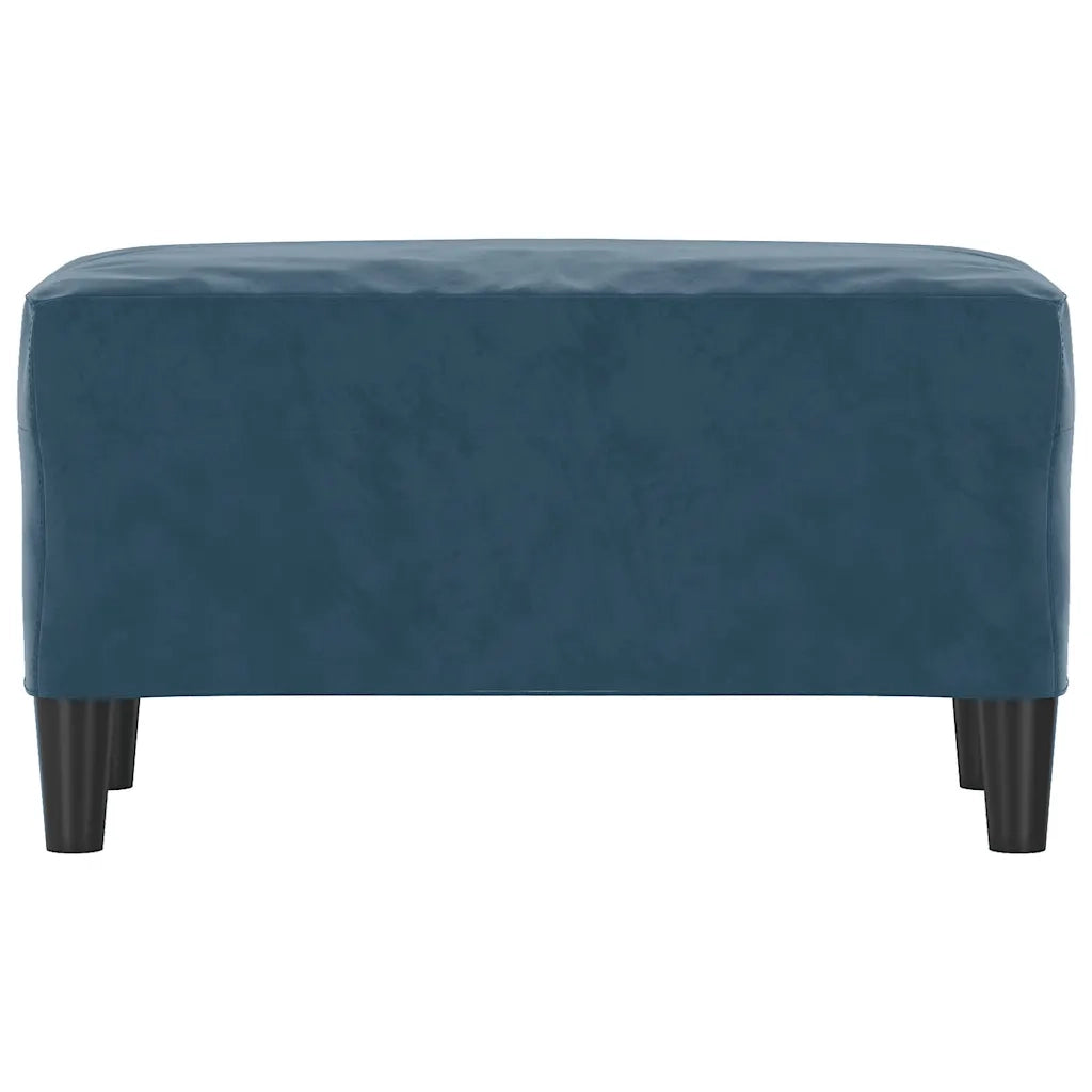 Panca-Sgabello Blu 70x35x41 cm in Velluto