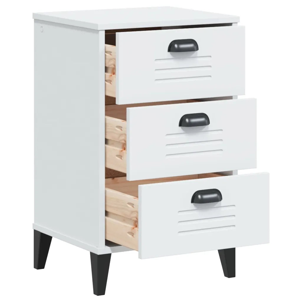 Comodino VIKEN Bianco in Legno Multistrato