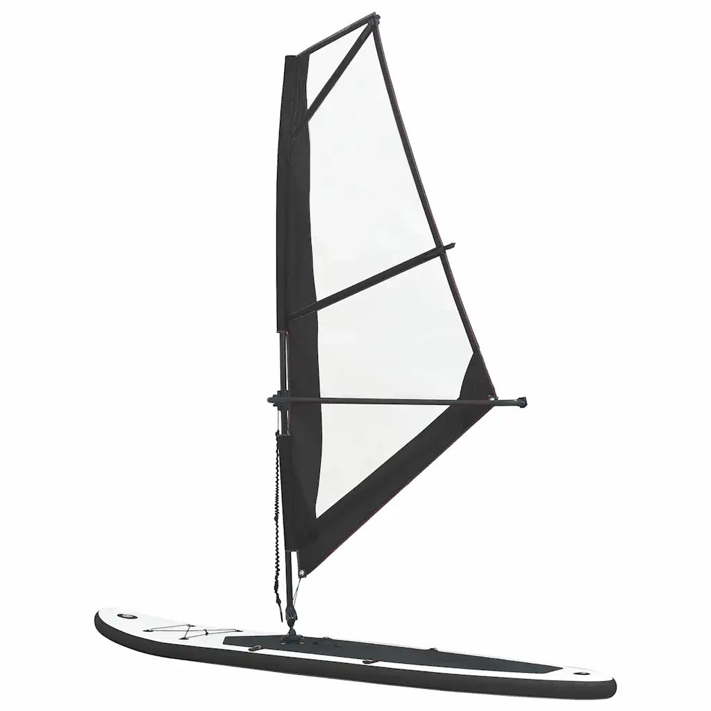 Set Tavola Gonfiabile da SUP con Vela Nero e Bianco cod mxl 69817