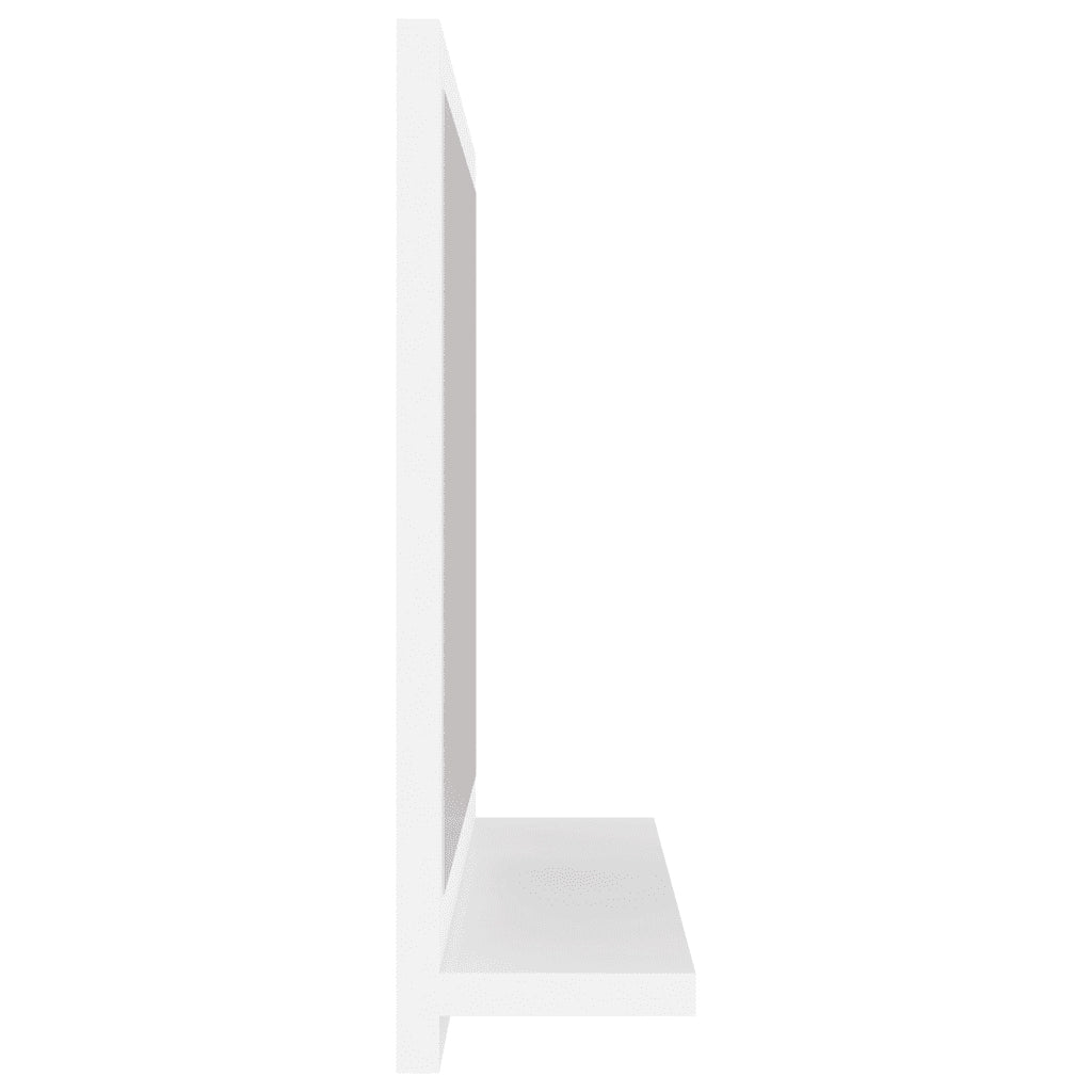 Specchio da Bagno-Specchio per il bagno  Bianco 40x10,5x37 cm in Legno Multistrato