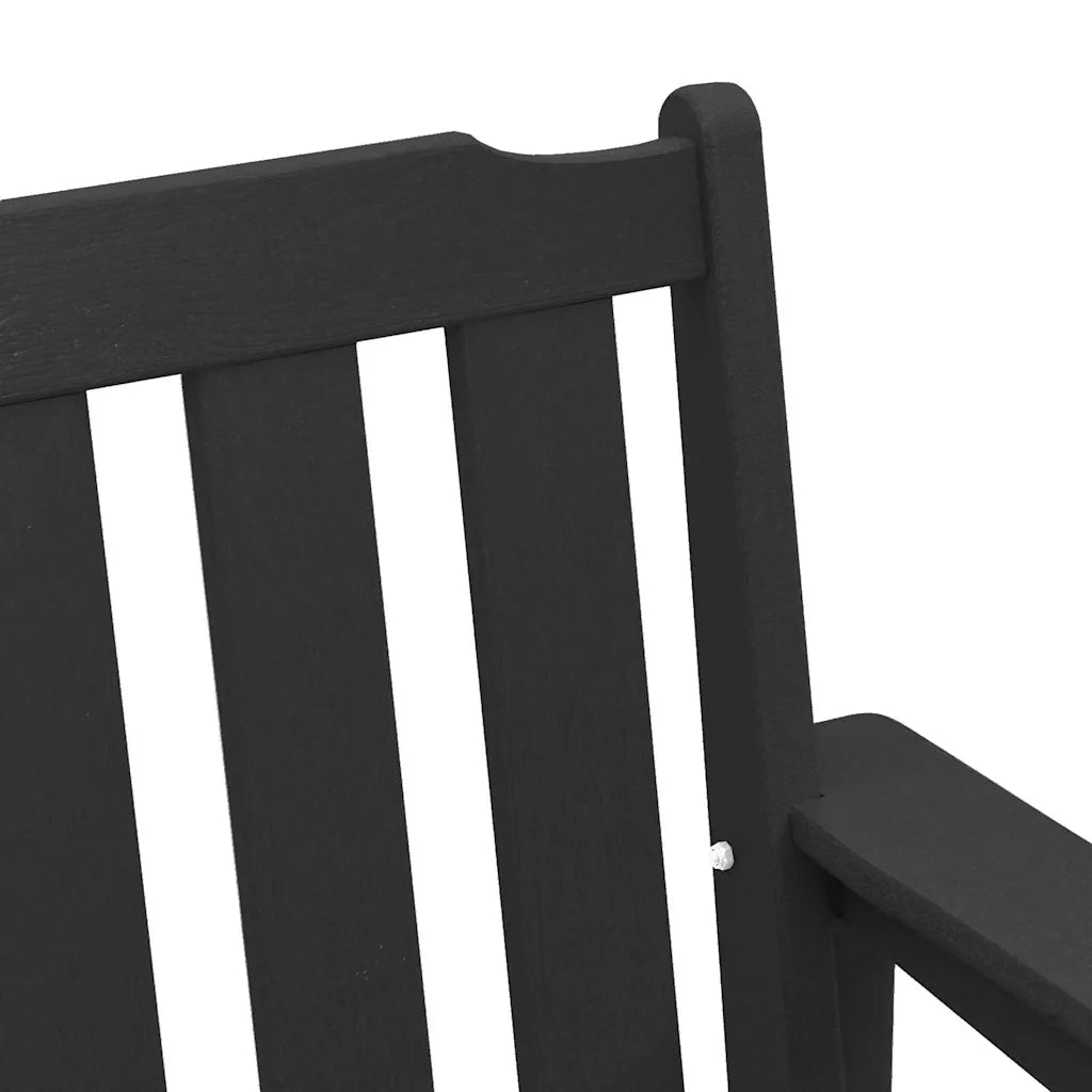 Panchina da Giardino | Panca da Giardino Nero 120 x 59 x 88 cm HDPE