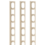 Profili in alluminio verniciato colore beige 132 a l per finitura parete proangle *** pezzi 3 pz, confezione 1