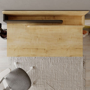 Scrivania con Cassetto 101x60x110 cm in MDF Leila Rovere Antracite