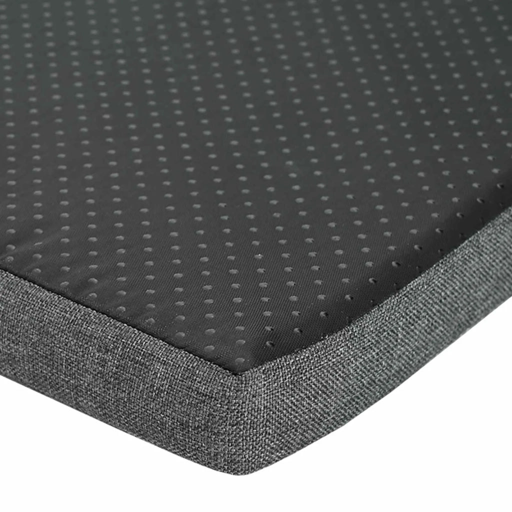 Panca per ingresso con cuscino Rovere fum¨¦ 103 x 38 x 40 cm