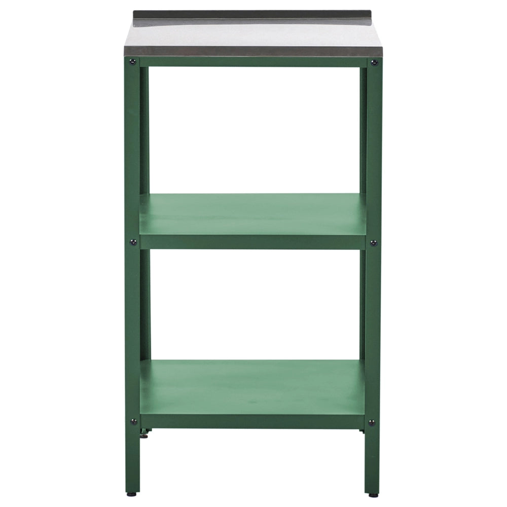 Set cucina da esterno 3 elementi in acciaio inox verde  con cucina lavello a leva cucina da esterno