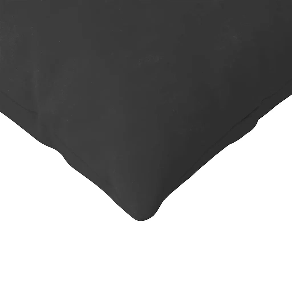 Cuscini da Divano 2 pcs Nero 120 x 40 cm Tessuto