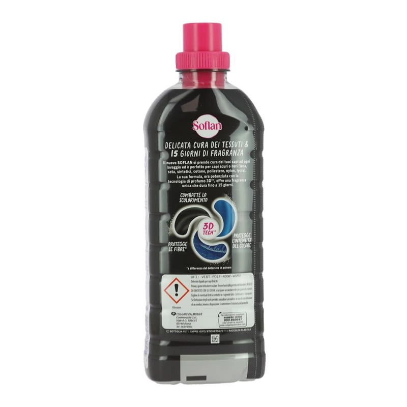 SOFLAN DETERSIVO PER IL BUCATO CAPI SCURI PROTEGGE LE FIBRE E I COLORI SCURI 22 LAVAGGI 900 ML